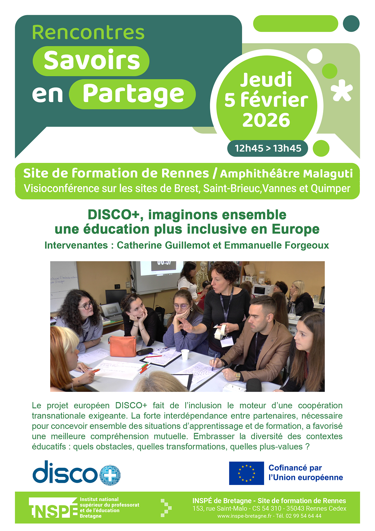 DISCO+, imaginons ensemble une éducation plus inclusive en Europe