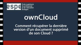 Cloud - Récupérer un fichier supprimé